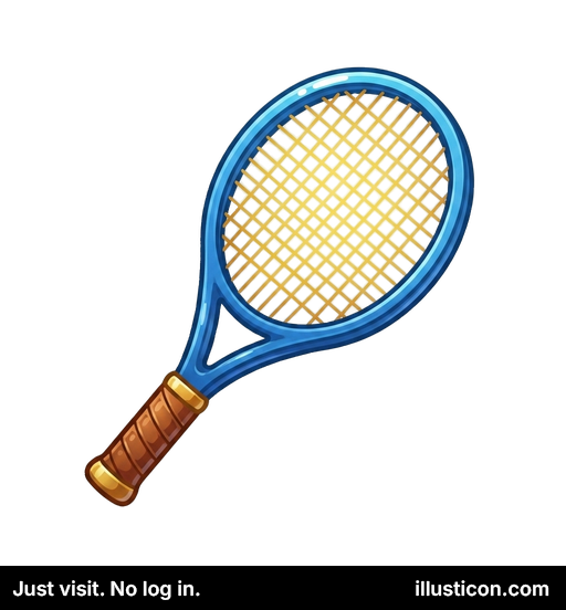 Vợt tennis màu xanh