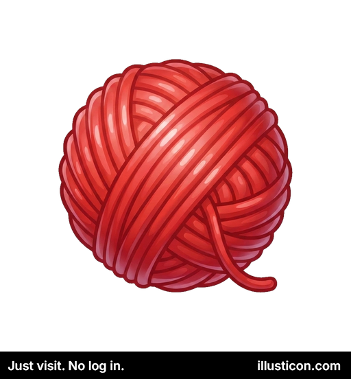 Cuộn len đỏ tươi