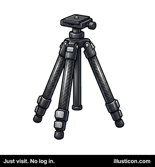 Trípode de Cámara de Fibra de Carbono