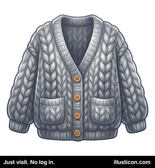 Chunky Cable Knit Cardigan