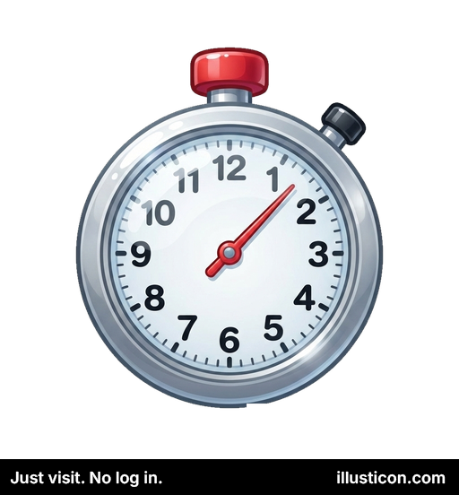 Classic Analog Stopwatch Icon