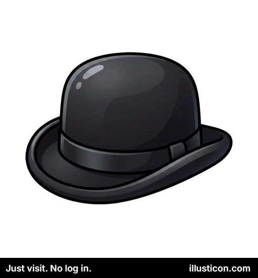 Classic Black Bowler Hat