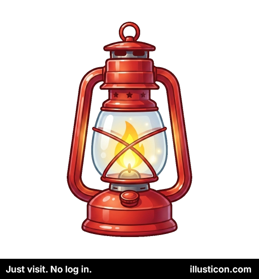 Classic Red Oil Lantern