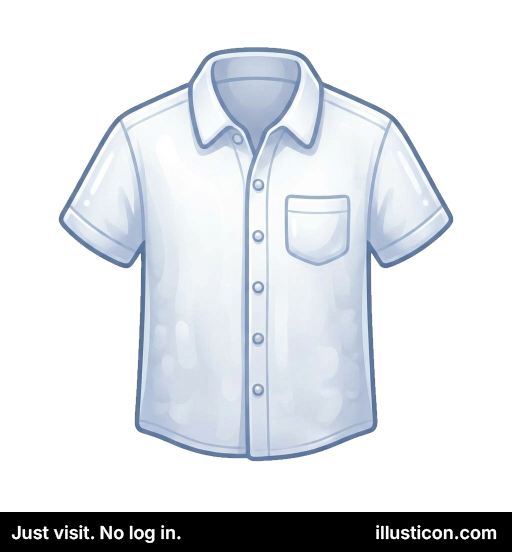 Áo Sơ Mi Trắng Tay Ngắn Cổ Điển