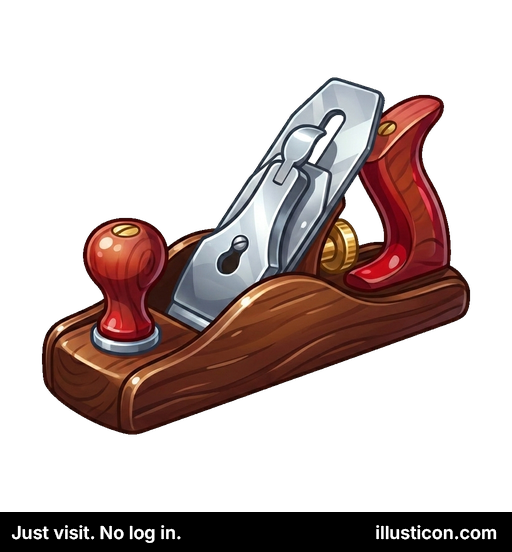 クラシックな木工用手押しカンナ