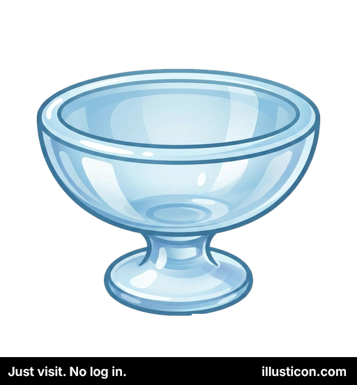 Clear Glass Dessert Bowl