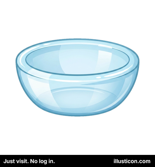 Clear Glass Mixing Bowl