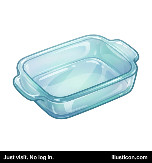 Klara Vitra Rektangula Bakplado