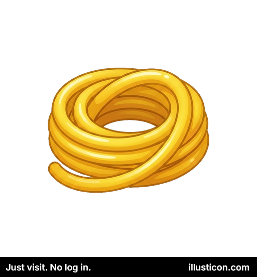 巻かれた黄色の庭のホース