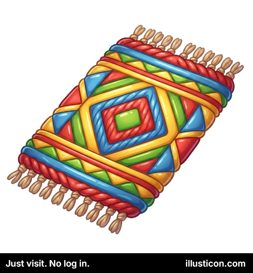 Thảm trải sàn họa tiết đầy màu sắc