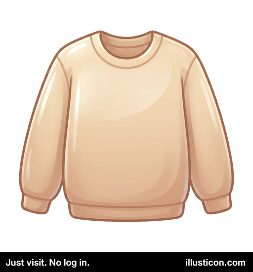 Comfortable Beige Crewneck Sweatshirt