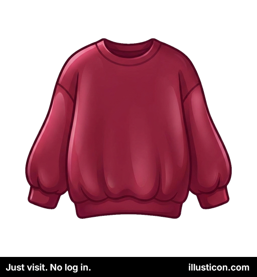 Comfortable Maroon Crewneck Sweatshirt