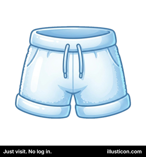 Quần short rút dây màu xanh thoải mái