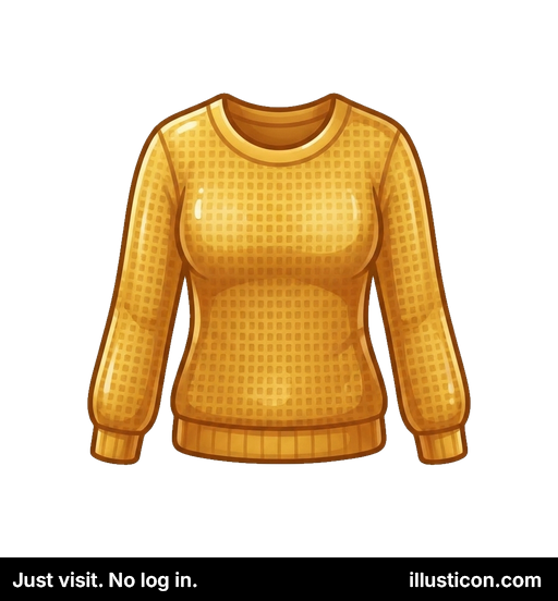 居心地の良い黄色のニットセーター