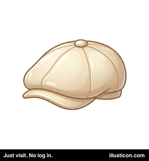 Kremkolora Ĵurnalista Ĉapo