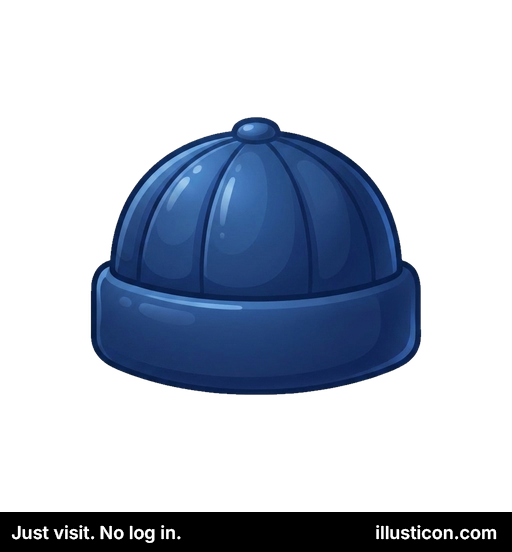 Gorro de punto azul oscuro