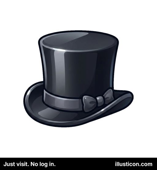 Elegant Black Top Hat
