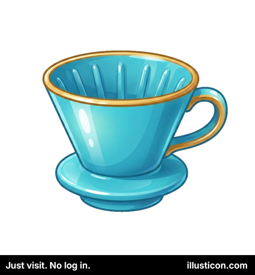 エレガントなコーヒーフィルターコーン