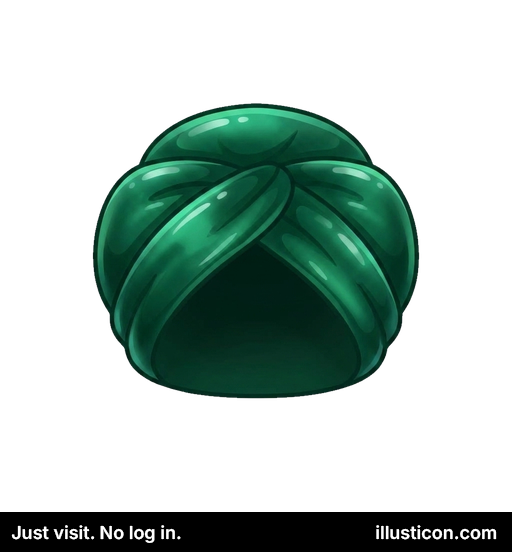 Smeraldverda Envolvita Turbano