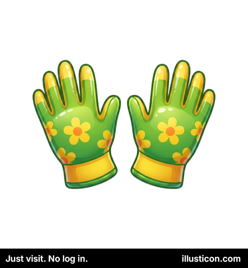 Guantes de Jardinería Verdes Florales