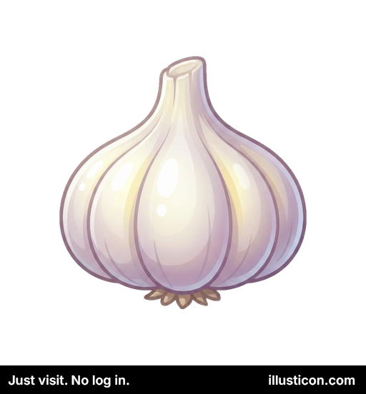 新鮮なニンニクの球根アイコン