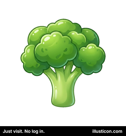 Fresh Green Broccoli Florets