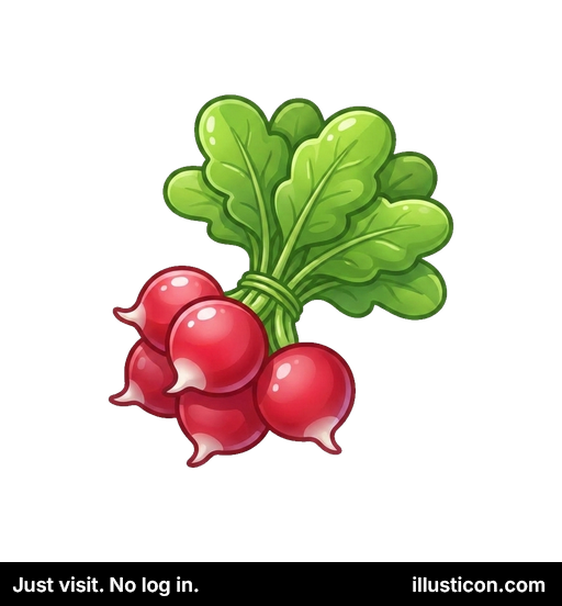 新鮮なラディッシュの束