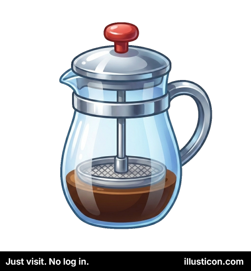 Glass French Press Coffee Brewer