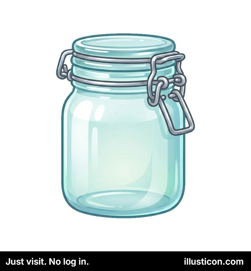 留め金付きガラス瓶