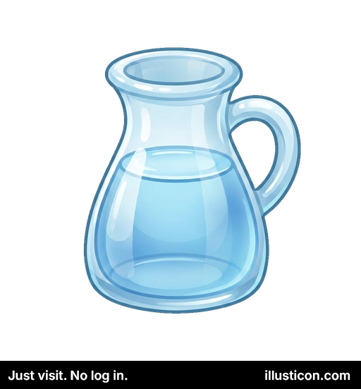 ガラス製の水差し