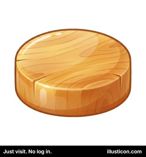 Glossy Wooden Chopping Block