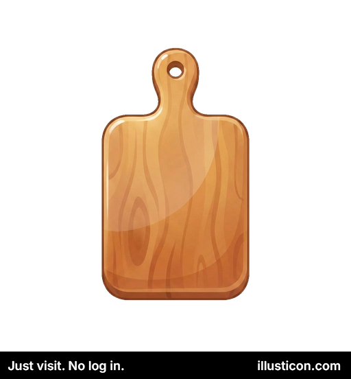 Glossy Wooden Cutting Board