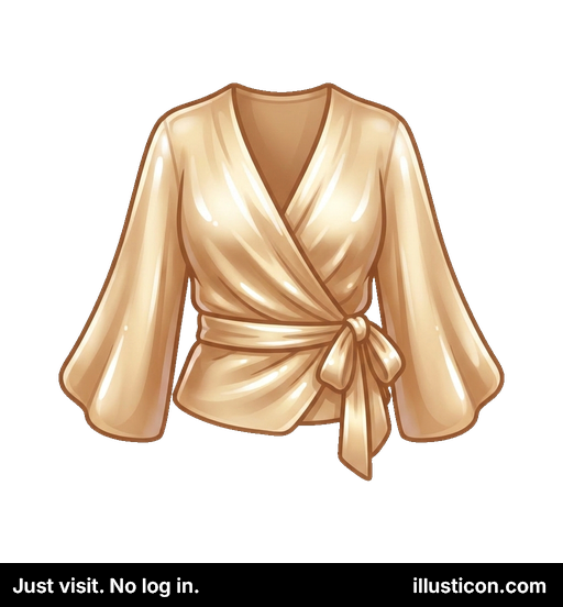 ゴールデンラップブラウス（タイ付き）