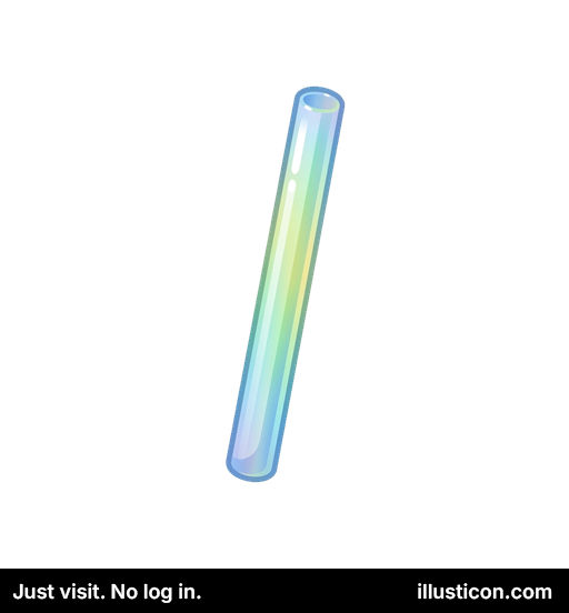 玉虫色のガラス試験管