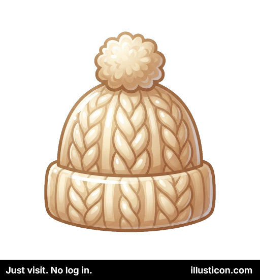 Gorro de Invierno de Punto con Pompon