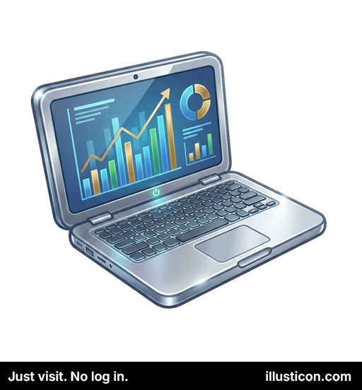 Laptop with Data Analytics