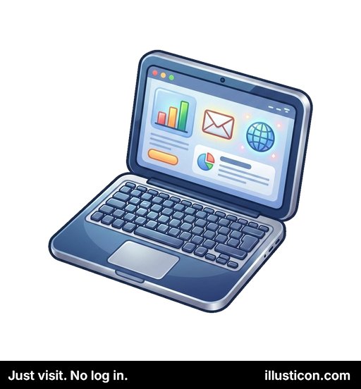 Laptop with Data Display