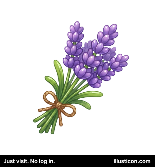 Lavender Bouquet Tied with Twine