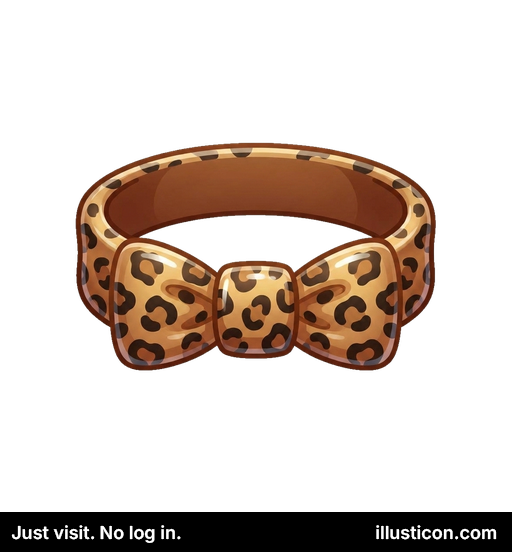 Vòng Cổ Thú Cưng Họa Tiết Da Báo Dây Nơ