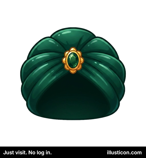 Khăn Xếp Xanh Hoa Văn Đính Đá Quý