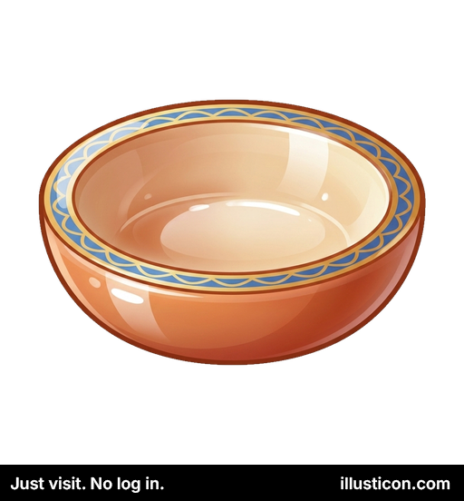 装飾的なテラコッタ製サービングボウル