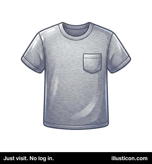 Áo phông túi xám trơn