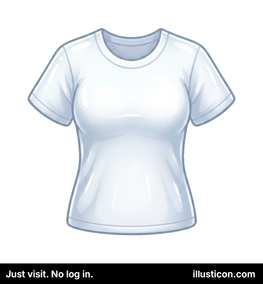Plain White Short-Sleeve T-Shirt