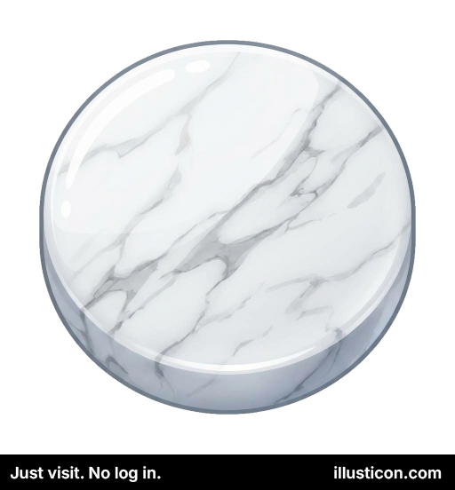 Polished Marble Round Display Base