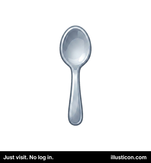 Polished Metal Dining Spoon