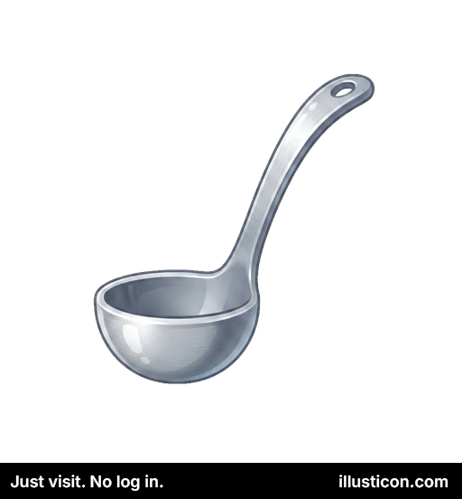 Polurita Arĝenta Kuireja Kulereto