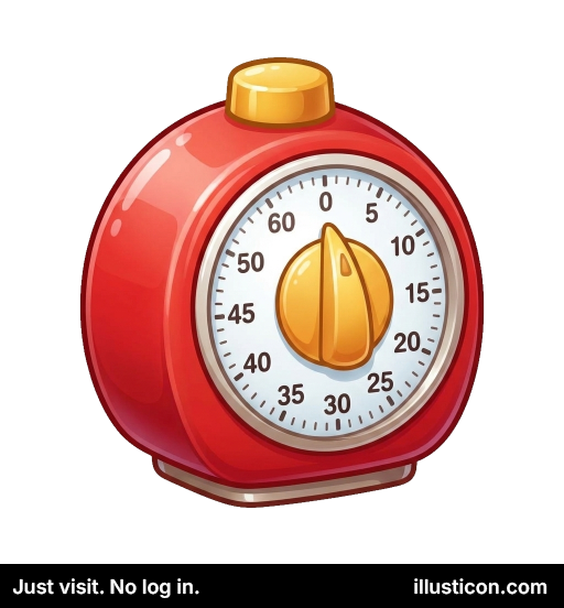 Red Kitchen Cooking Timer
