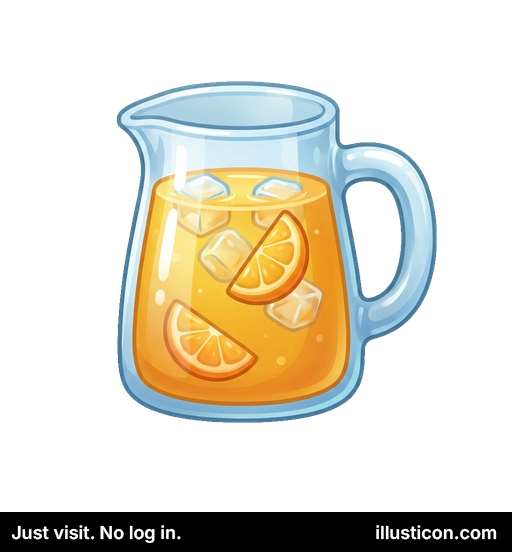 Refreshing Orange Juice Pitcher