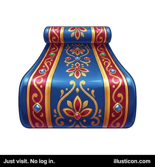 Rolled Ornate Carpet