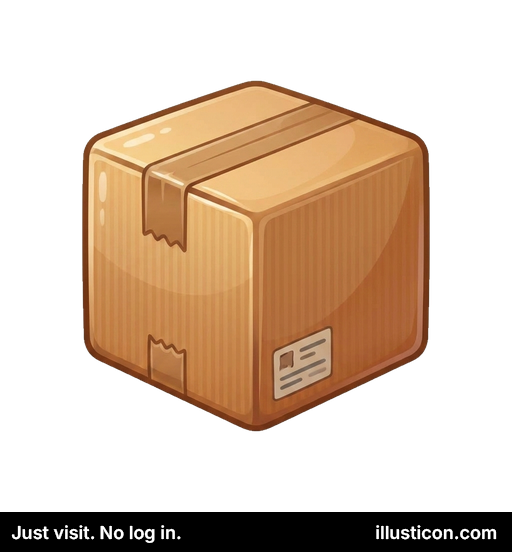 密封された段ボール配送ボックス